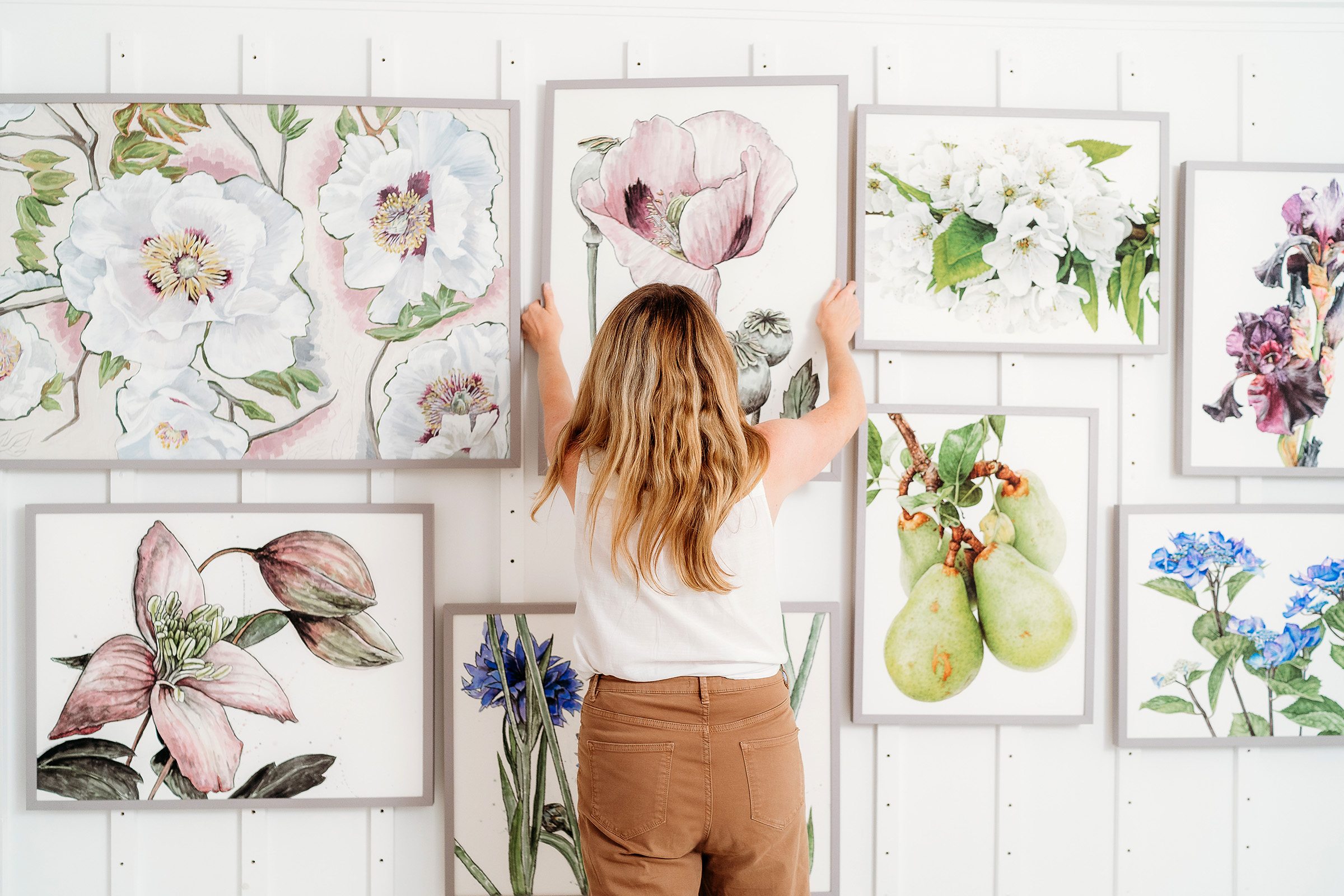 Anna Mason hanging artwork
