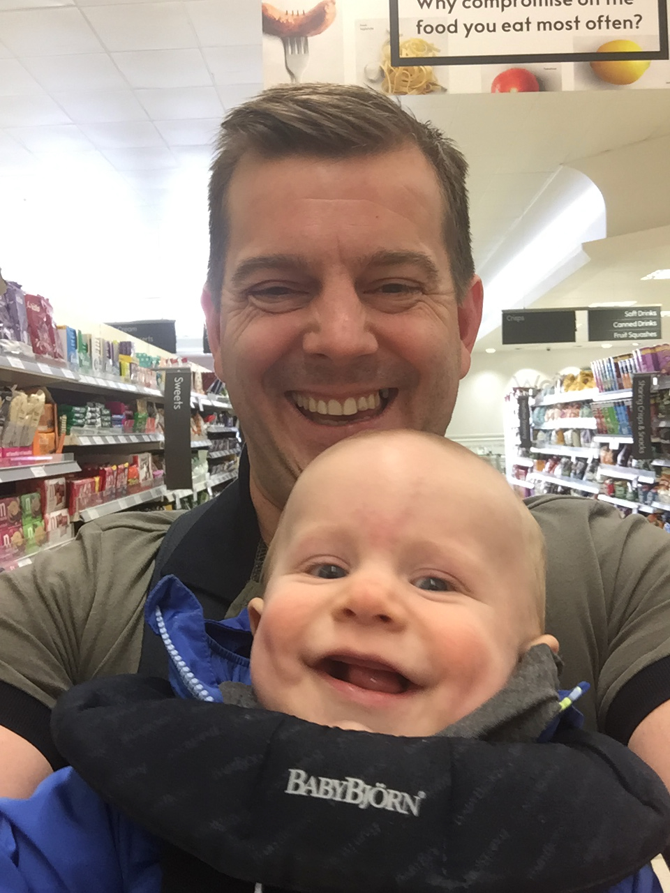 Phil and Ben having fun in the supermarket Phil and Ben having fun in the supermarket
