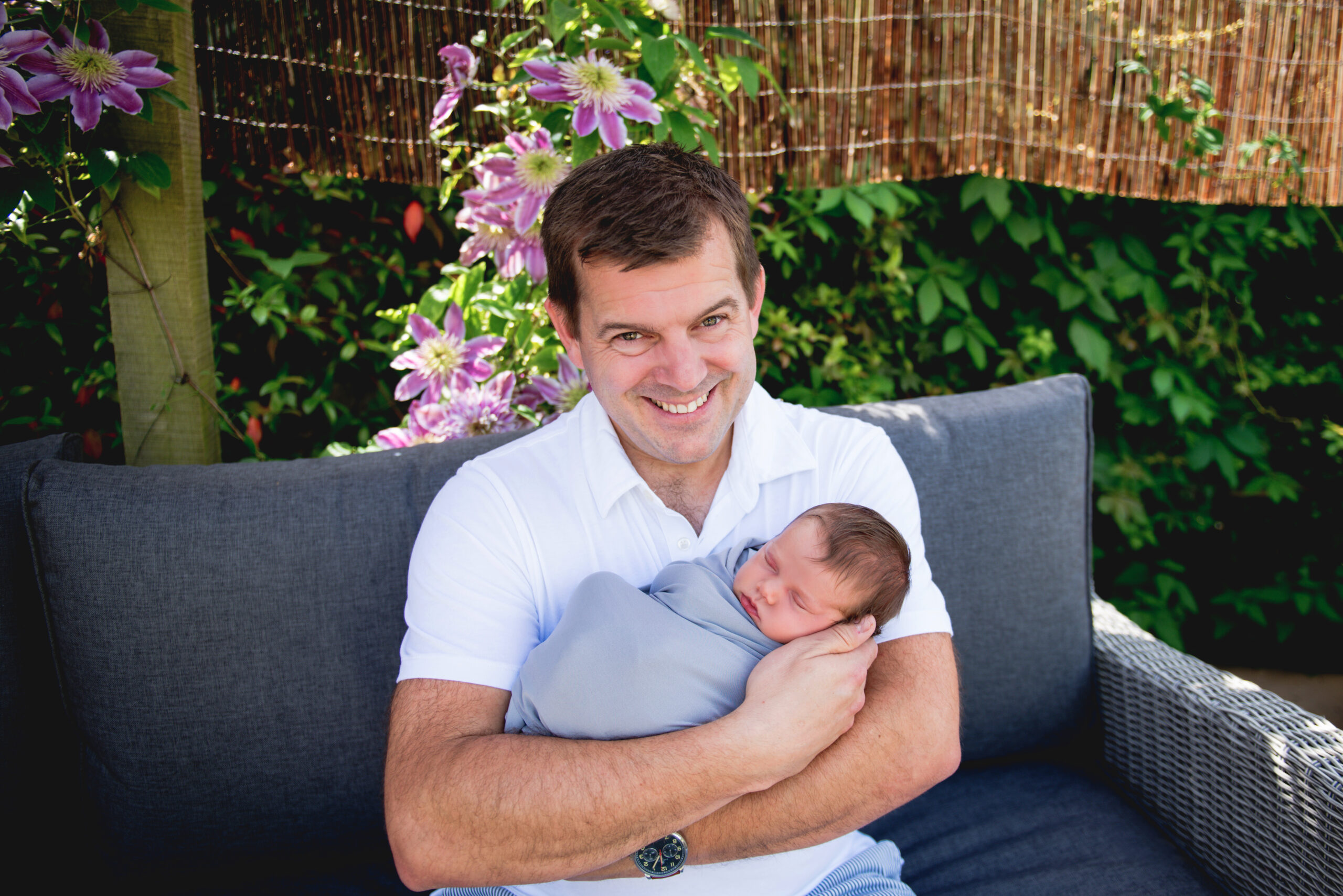 Phil with baby Fern Phil with baby Fern