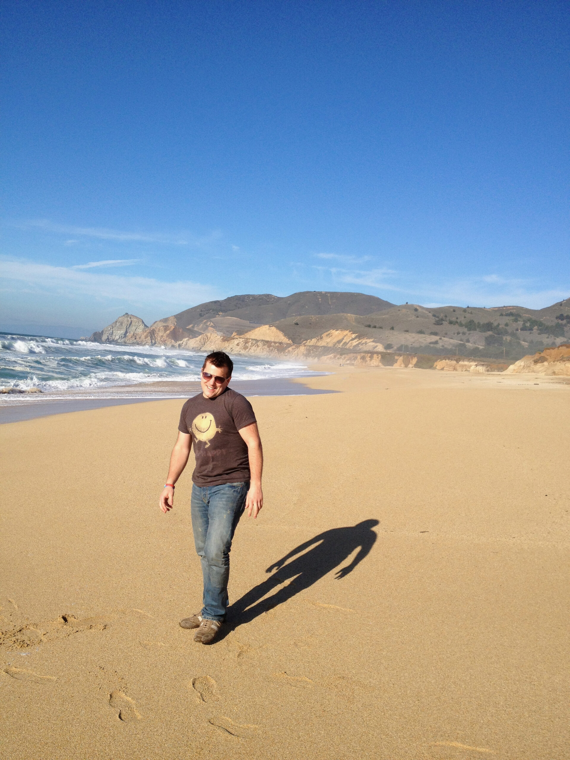 Phil on the beach Phil on the beach