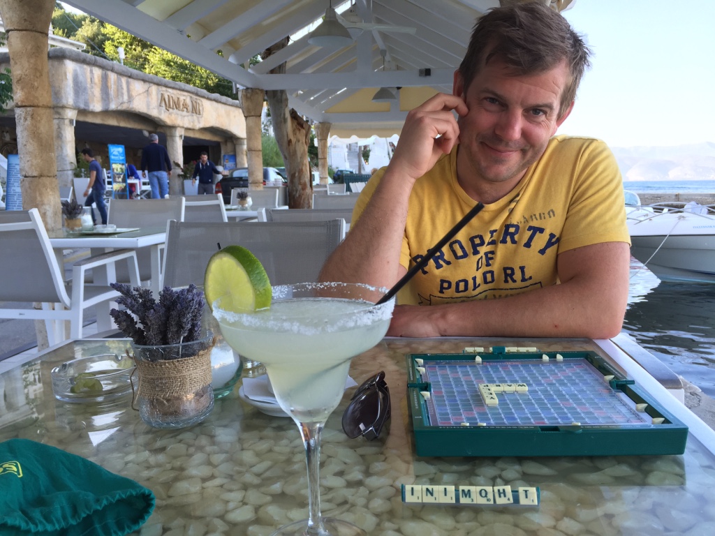 A game of Scrabble on our honeymoon A game of Scrabble on our honeymoon