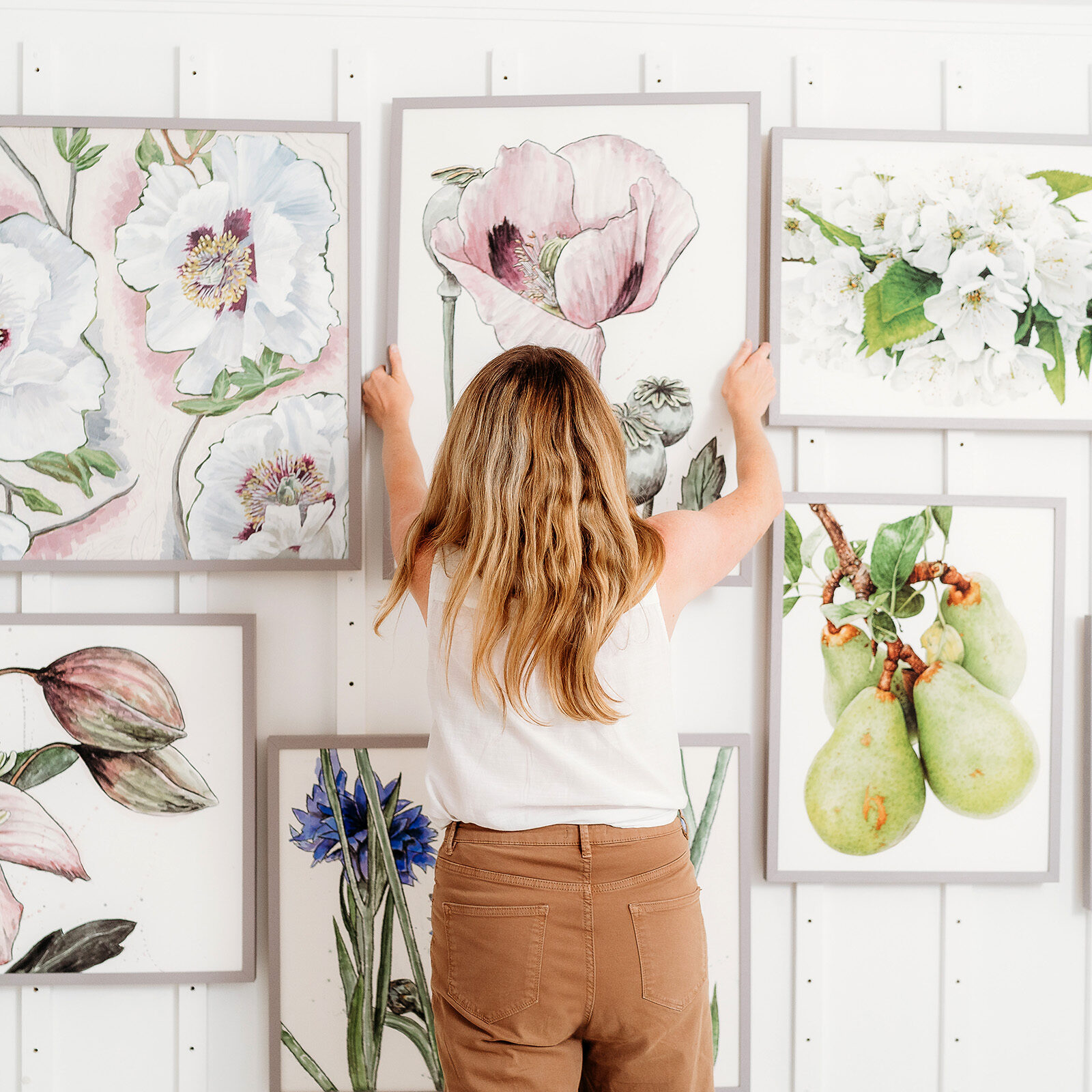 Anna Mason hanging artwork